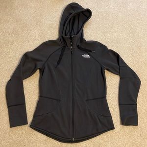 The North Face dark grey full zip hoodie GUC
